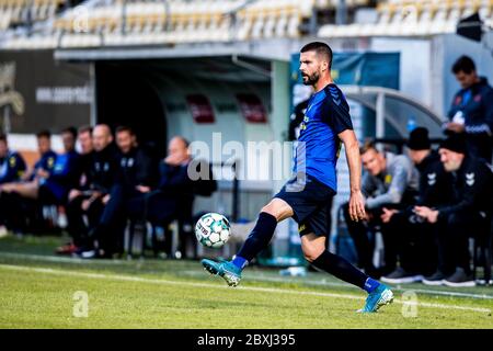 Horsens, Danimarca. 07 giugno 2020. Anthony Jung (3) di Broendby SE visto durante la 3F Superliga match tra AC Horsens e Broendby SE a Casa Arena a Horsens. (Photo Credit: Gonzales Photo/Alamy Live News Foto Stock