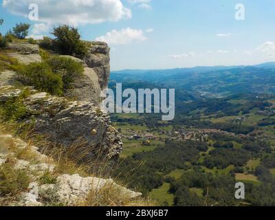 Pietra di Bismantova Foto Stock