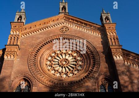 Milano, Lombardia, Italia: Facciata della storica chiesa di San Marco Foto Stock