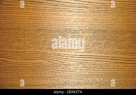 Stressato sovrapposizione di legno dorato trama tavola, grunge sfondo. Astratto halftone illustrazione vettoriale Illustrazione Vettoriale