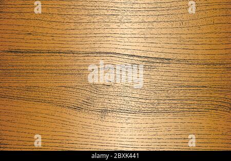 Stressato sovrapposizione di legno dorato trama tavola, grunge sfondo. Astratto halftone illustrazione vettoriale Illustrazione Vettoriale