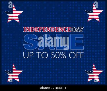 Offerta Independence Day, fino al 50% di sconto: Vector per la tua azienda. Illustrazione Vettoriale