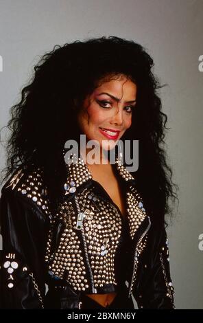 Extratour, Comedy- und Musikshow, Deutschland 1985 - 1989, Gaststar: Amerikanische Sängerin la Toya Jackson Foto Stock