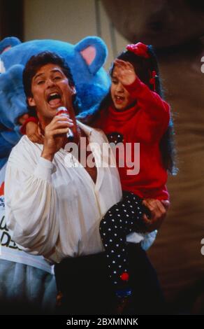 Wetten dass, Spielshow, Deutschland 1992, Gaststar David Hasselhoff Foto Stock