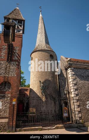 Chiesa di San Michele in Lewes, Lewes, Sussex orientale, Regno Unito Foto Stock