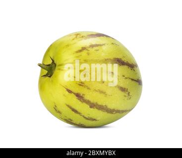 melone di pepino isolato su sfondo bianco Foto Stock