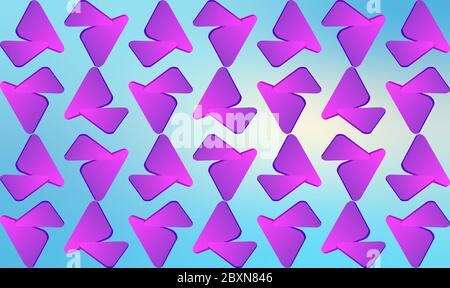 design tessile digitale di vari triangoli su sfondo astratto Illustrazione Vettoriale