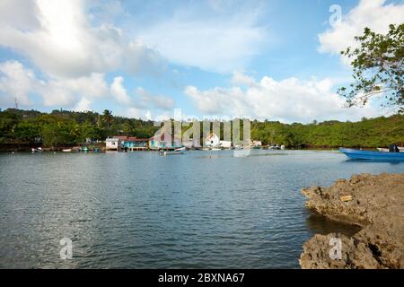 La baia chiamata El Cove a San Andres Island, Colombia, Sud America Foto Stock