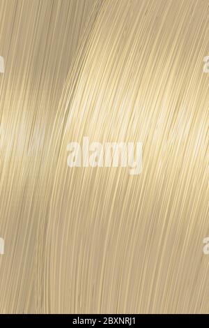 Sfondo realistico biondo dorato capelli lisci texture Illustrazione Vettoriale