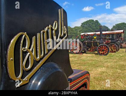 Logo del motore a vapore Burrells - Charles Burrell & Sons, Thetford, Norfolk Foto Stock