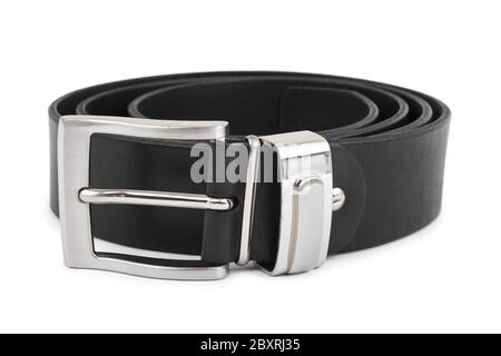 Cintura in pelle nera Foto Stock
