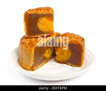 torta di luna per il festival cinese di metà autunno Foto Stock