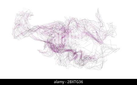Rendering 3D Foto Stock