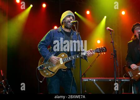 Daniel Lanois & Black Dub si esibiscono al pori Jazz Festival, Finlandia, 14 luglio 2011 Foto Stock
