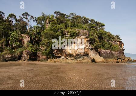 Formazione rocciosa-Felsformation - Bako NP - Borneo-Malaysia Foto Stock