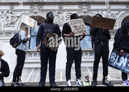 Black Lives Matter Vauxhall to Whitehall March, Londra, Regno Unito, 07 giugno 2020. Credito: Alamy News Foto Stock