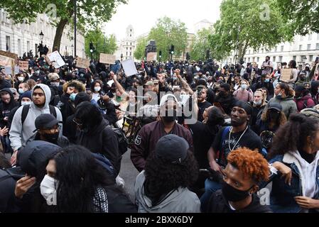 Black Lives Matter Vauxhall to Whitehall March, Londra, Regno Unito, 07 giugno 2020. Credito: Alamy News Foto Stock