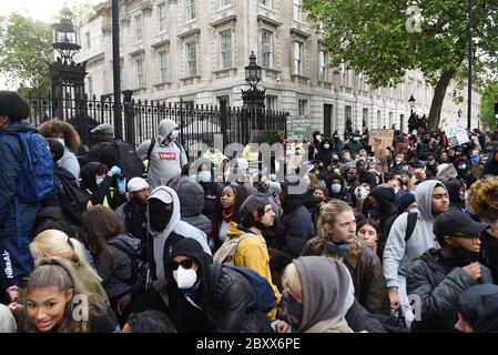 Black Lives Matter Vauxhall to Whitehall March, Londra, Regno Unito, 07 giugno 2020. Credito: Alamy News Foto Stock