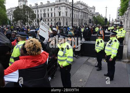 Black Lives Matter Vauxhall to Whitehall March, Londra, Regno Unito, 07 giugno 2020. Credito: Alamy News Foto Stock