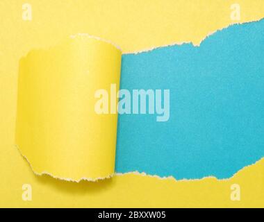 carta strappata Foto Stock