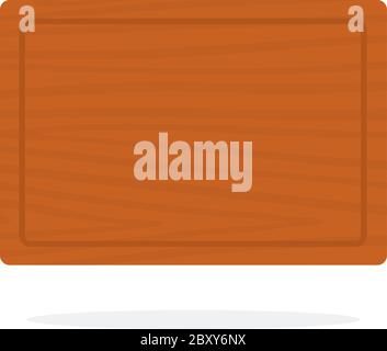 Piatto del tagliente isolato Illustrazione Vettoriale