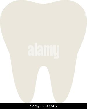 Icona del vettore molare intero piatta isolata Illustrazione Vettoriale