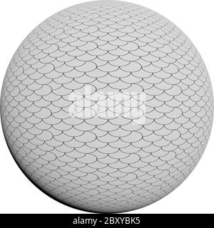 Round immagini a mezza tinta - round bianco nero pattern design Foto Stock