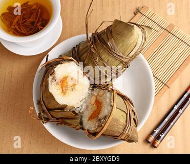 Gnocco di riso per il dragon boat festival Foto Stock