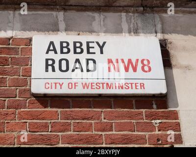 Abbey Road, Londra, Regno Unito Foto Stock