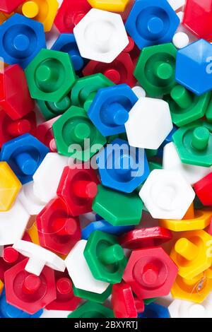 Blocchi di plastica Foto Stock