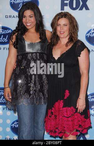 Jordin Sparks con Mum Jodi Wiedmann alla Stagione 6 finale 'American Idoll' - Sala Stampa tenutasi al Kodak Theatre di Hollywood, California. L'evento si è svolto mercoledì 23 maggio 2007. Photo by: SBM / PictureLux - file Reference N. 34006-5413SBMPLX Foto Stock