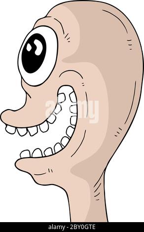 fronte pazzesco Illustrazione Vettoriale