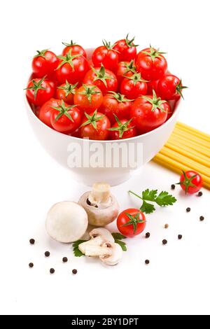 Ingredienti per la pasta italiana Foto Stock