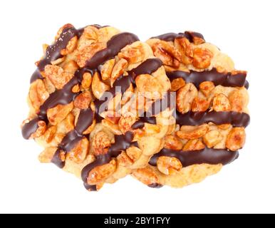 Biscotti al cioccolato con noccioline Foto Stock