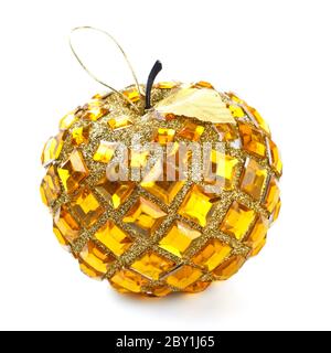 Pallina di natale in forma di Apple Foto Stock