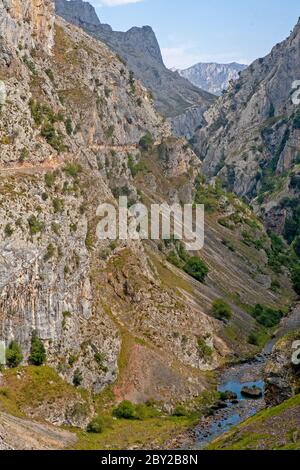 Garganta del Cares (Gola di Cares) Foto Stock