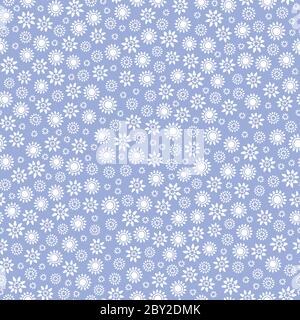 Design floreale. Vettore ripetizione senza giunture di fiori ditsy. Illustrazione Vettoriale