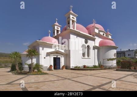 Cortile della chiesa. Foto Stock