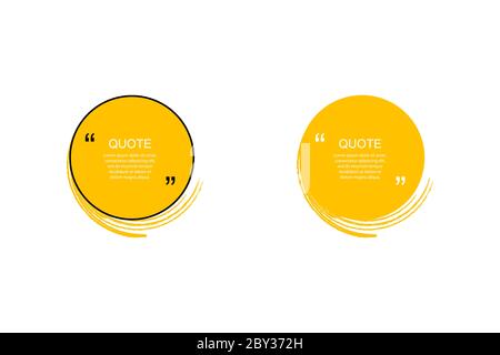 Cornice scatola preventivi, set grande. Icona casella preventivo. Invio di messaggi di preventivo. Sfondo pennello Grunge vuoto. Illustrazione vettoriale Illustrazione Vettoriale