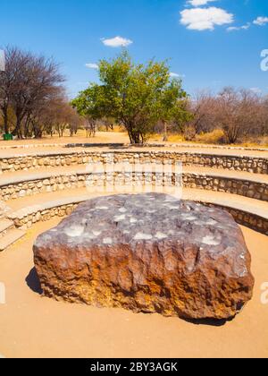 Il meteorite Hoba trovato in Namibia è il meteorite più grande sulla terra Foto Stock