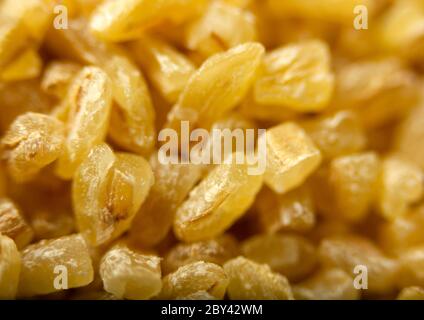 Texture di fondo di grano di bulgur primo piano Foto Stock