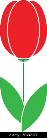 simbolo di fiore tulipano vettore segno Illustrazione Vettoriale