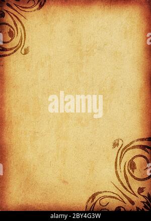 Grunge floral background con spazio per il testo o immagine Foto Stock