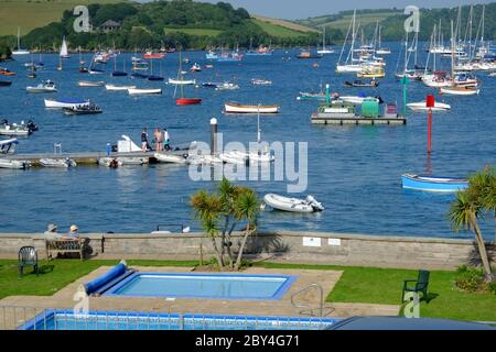 Salcombe estuario, Devon, Inghilterra, Regno Unito Foto Stock