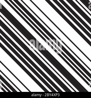 Motivo senza giunture con linee nere oblique Illustrazione Vettoriale