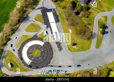 ADAC Fahrsicherheitszentrum Westfalen, 07.04.2019, vista aerea, Germania, Nord Reno-Westfalia, Haltern am See Foto Stock