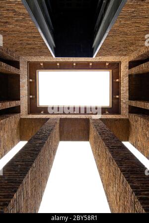 Sala del lutto del cimitero principale di Bochum, architettura nazionalsocialista, Germania, Renania Settentrionale-Vestfalia, Ruhr Area, Bochum Foto Stock