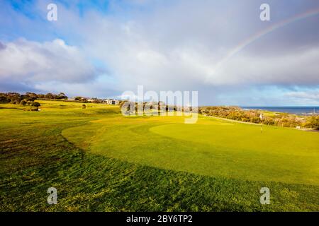 Campo da golf Flinders sulla Penisola di Mornington, Australia Foto Stock