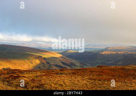 Passo di montagna da Bala a Bwlch Y Groes, Mid Wales Foto Stock