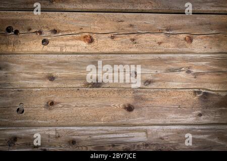 Legno rustico plance sfondo con bella vignettatura Foto Stock